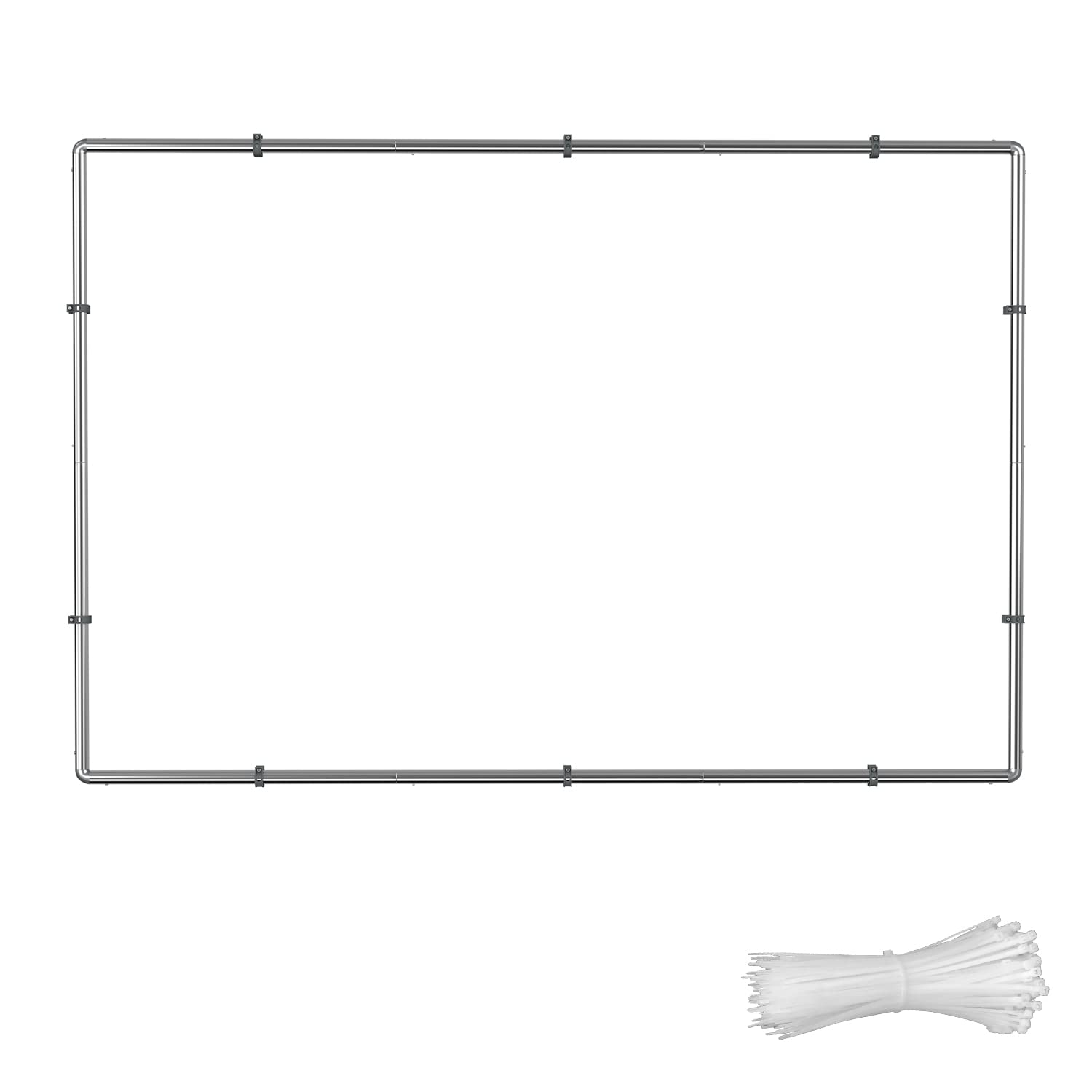 Coarbor Wall Mounting Stainless Steel Banner Frame Backdrop Banner Stand