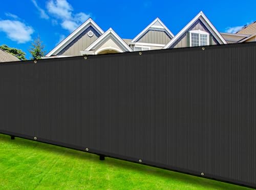 Coarbor 8' FT Height Privacy Fence Screen Mesh with Brass Grommets 130GSM NO Zip