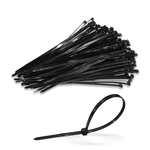 Coarbor Heavy Duty Zip Ties, Black Zipties Cable Ties, Black Cable Ties for Faux Ivy Fence Privacy Screen