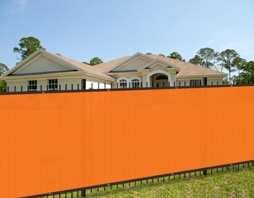 Coarbor 220GSM Privacy Fence Screen Cover Mesh Blocker with Brass Grommets Heavy Duty commercial dustproof Building Construction Deck Backyard Garden
