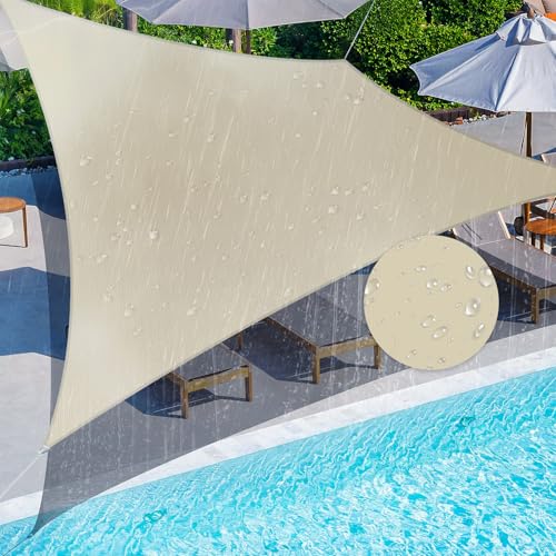Coarbor Waterproof Sun Shade Sail Perfect for Patio Outdoor Backyard Lawn Garden Pergola Rectangle
