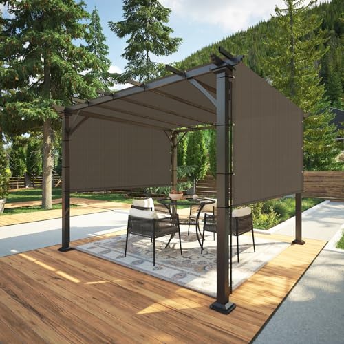 Coarbor Outdoor Pergola Replacement Shade Cover Canopy Permeable with Grommets