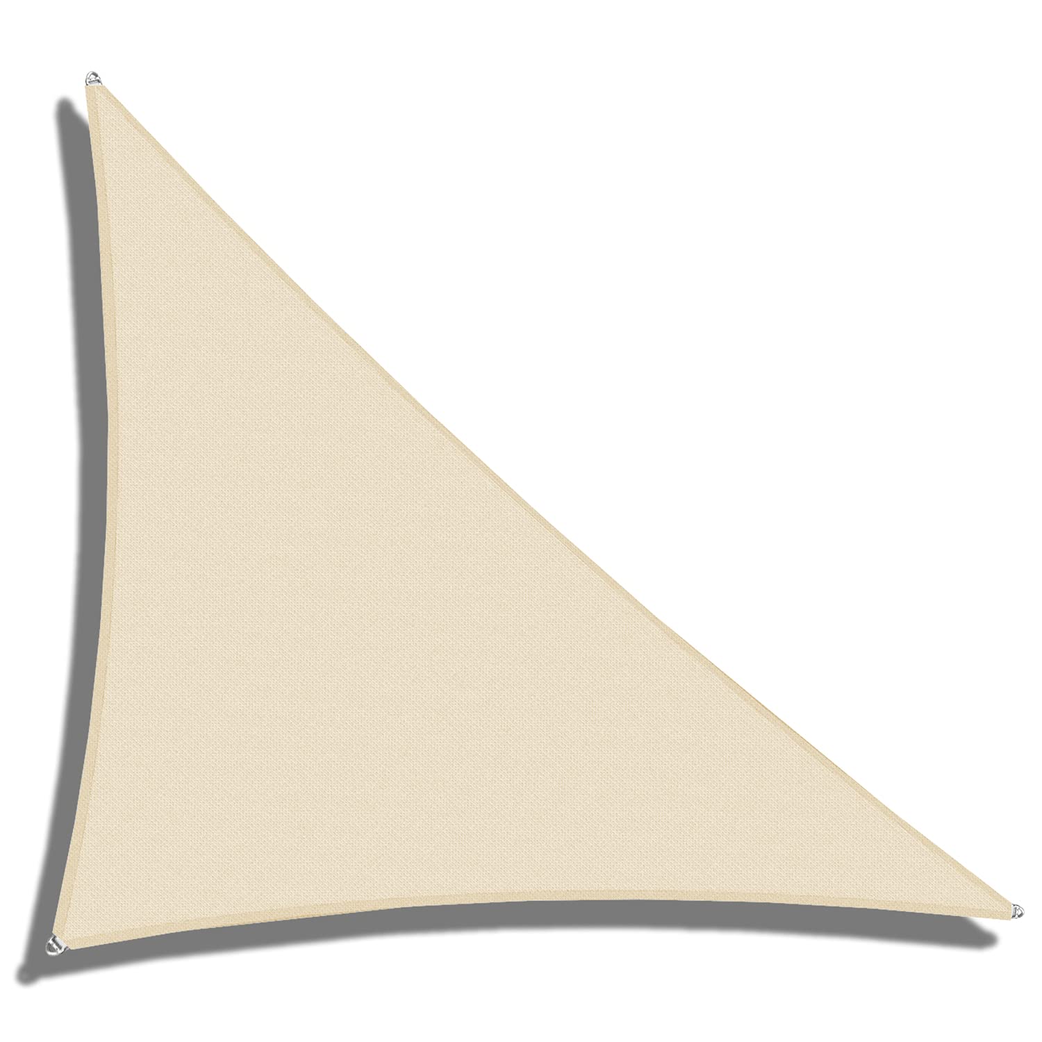 Coarbor Beige Right Triangle Sun Shade Sails Wire Rope Hemmed All Edges Strong Double Stitched Seam Part 1