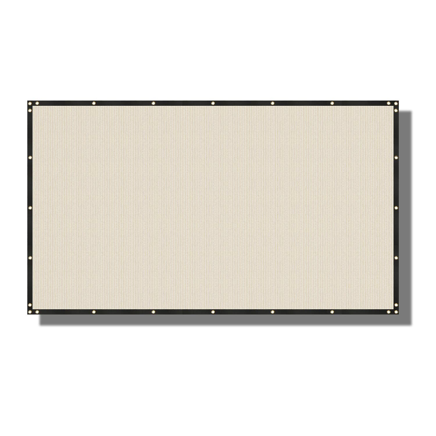 Coarbor Beige 1-8 Privacy Fence Screen Cover Mesh Blocker with Brass Grommets 180GSM Heavy Duty Fencing for Outdoor Back Yard Patio and Deck Backyard Garden Blocking Neighbor