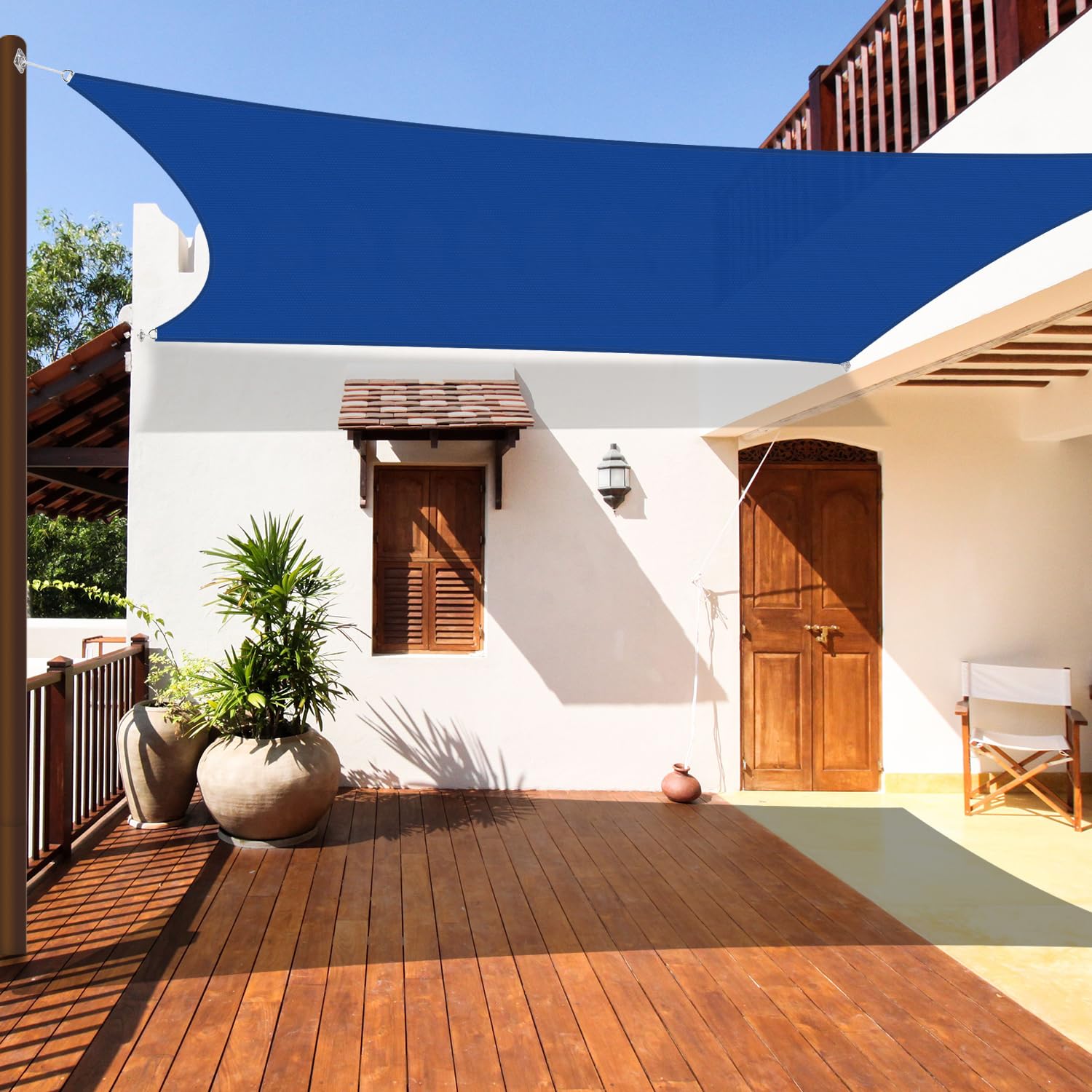 Coarbor Rectangle Sun Shade Sail Outdoor Canopy Coverfor Backyard Yard Deck Patio Garden