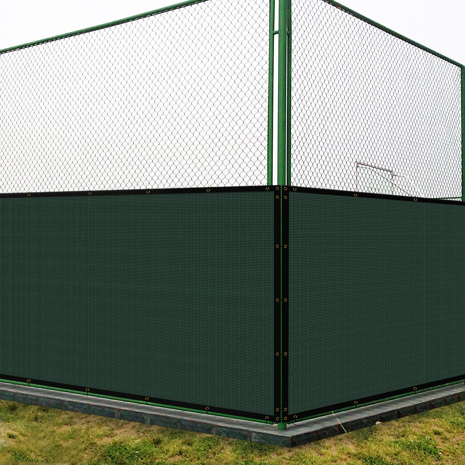Coarbor Privacy Screen Fence Heavy Duty 180GSM Brown Green SAND 4 feet