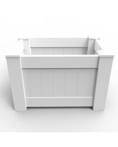 COARBOR Vinyl Raised Garden Bed Ground Planter Boxes - Customizable with Item package quantity and Size