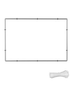 Coarbor Wall Mounting Stainless Steel Banner Frame Poster Frame Wall Mounts Displays Frame for Trade Show, Wall Exhibitor Background, Advertising Display, 10'x10'