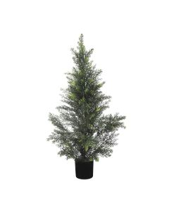 Artificial Cedar Tree with Planter Fake Plants Faux Tree Indoor for Home Decor Living Room Decor - Customizable with Item package quantity and Size