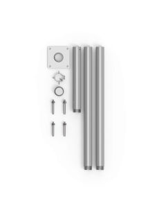 Coarbor 3-Section 10' Steel Pole Post Kit for Sun Shade Sail String Lights Canopy Tent Deck Concrete Mount 3 Inch OD - Customizable with Color