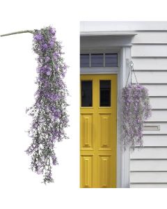 Artificial Vines with Fake Flowers Fake Hanging Plants Wall Plants for Indoor and Outdoor Decor - Customizable with Item package quantity and Color