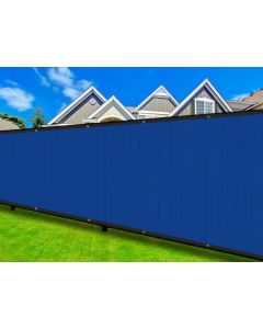 Coarbor 9'x59' Privacy Fence Screen Cover Mesh Blocker with Brass Grommets 180GSM Heavy Duty Fencing for Outdoor Back Yard Patio and Deck Backyard Garden Blocking Neighbor Blue