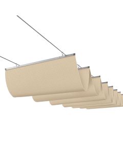 Coarbor Upgraded Retractable Replacement Pergola Canopy Shade Cover 3'Wx10'L Beige Slide Wire Canopy Wave Shade Extendable Shade Cover Shade Sail for Patio Deck Porch Gazebo - Customizable with Size and Color