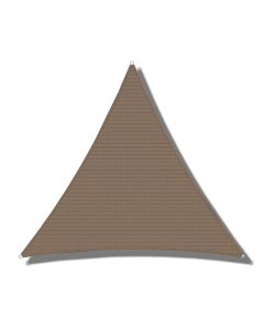 SHINPORT 6'x6'x6' Sun Shade Sail Canopy Sunshade Outdoor Triangle Fabric Cloth Screen for Patio Garden Yard Deck Pergola Canopy, Brown