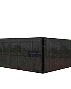 Coarbor Vinyl Coated Polyester (PVC) Mesh Privacy Fence Screen Fencing for Back Yard Deck Patio Garden Blocker Barrier 80% Blockage With Gommets on Edges 280GSM - Customizable with Size and Color