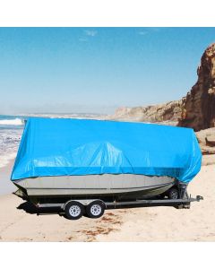 SHINPORT 5' x 7' Tarp Matertial 5 Mil Waterproof Protect Outdoor Boat RV Pool Cover, Blue