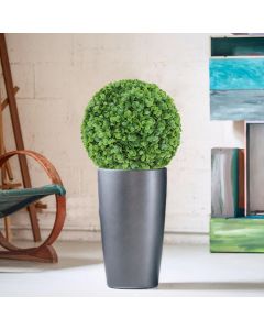 Coarbor 6 Packs 15 Inch Artificial Plant Topiary Ball Faux Boxwood Decorative Balls for Garden Backyard Wedding Birthday Party Indoor Outdoor, Lechuguilla Green