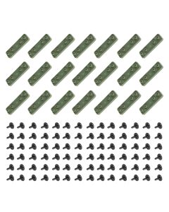 Coarbor Connectors Kit for Artificial Grass Wall Hard Panels Topiary Hedge Plant Wall Privacy Screen Fence Backdrop Wall, 5Set Includes 105 Connectors and 425 Screws