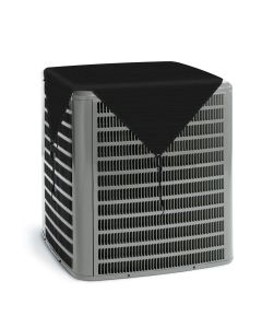 Coarbor 32"x32" Winter Outdoor AC Unit Compressor Cover Waterproof Outside Air Conditioner Cover Dog Kennel Playpen Cover with 4 Bungee Cords Solid Black