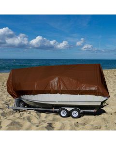 Coarbor Waterproof Tarp High Quality Matertial 16 Mil Protect Outdoor Boat RV Pool Cover Brown - Customizable with Item package quantity and Size