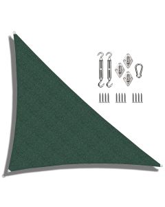 Coarbor 20'x23'x30.5' Right Triangle Sun Shade Sail Perfect for Patio Yard Deck Outdoor Garden with Hardware Kit sunshine Block Shade Cover Canopy-Green