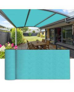Coarbor 12Ft x 99Ft Outdoor Shade Cloth Sun Shade Fabric Roll Shade Cover for DIY Pergola Carport Patio Deck Backyard Garden Greenhouse Yard Balcony- Turquoise Green