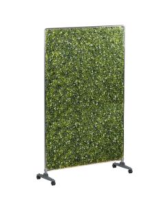 Coarbor Mobile Privacy Screen Divider: Boxwood Room Divider with Smooth Wheels Home Décor Hedge Fence Backdrop for Backyard - Customizable with Color
