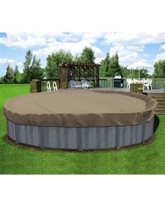 Coarbor 22' Winter Ground Pool Cover for 18' Above Ground Pools Swimming Winter Pool Cover Sand Winterizing Kit Above Ground Pool Winter Cover Tarp