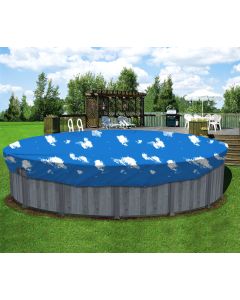 Coarbor 23' Winter Ground Pool Cover for 20' Above Ground Pools Waterproof Swimming Winter Pool Cover Blue Sky Winterizing Kit Above Ground Pool Winter Cover Tarp