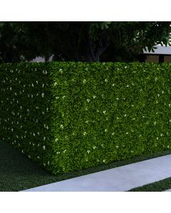 Coarbor Artificial Hedge Wall Greenery Topiary Panel Foliage Interior Divider Privacy Fence 40''x80'' Fake Hedging Plant Bushes Hedge Gardenia for Backyard Balcony Deck - Customizable with Size