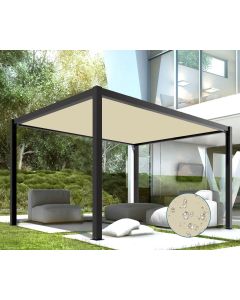 Coarbor 24'x40' Waterproof Sun Shade Sail Rectangle Straight Edge Awning Canopy Shade for Pergola Patio Gazebo Backyard Block Direct Sunlight with Grommets-Beige