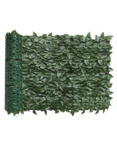 Coarbor 1 Pack 6'X20' Artificial Faux laurel Leaf Privacy Fence Screen with Mesh Backing Artificial Leaves Hedge Decoration Panels for Backyard Deck Patio Garden