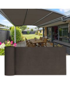 Coarbor 12Ft x 99Ft Outdoor Shade Cloth Sun Shade Fabric Roll Shade Cover for DIY Pergola Carport Patio Deck Backyard Garden Greenhouse Yard Balcony- Brown