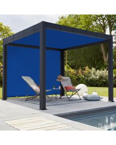 Coarbor 10'x40' Straight Edge Sun Shade Sail Rectangle Canopy Cover 240GSM Grommets Placed All Edges for Outdoor Pergola Patio Yard Deck Gazebo-Blue