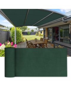 Coarbor 12Ft x 99Ft Outdoor Shade Cloth Sun Shade Fabric Roll Shade Cover for DIY Pergola Carport Patio Deck Backyard Garden Greenhouse Yard Balcony- Green