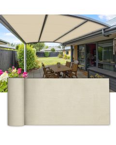 Coarbor 12Ft x 99Ft Outdoor Shade Cloth Sun Shade Fabric Roll Shade Cover for DIY Pergola Carport Patio Deck Backyard Garden Greenhouse Yard Balcony- Beige