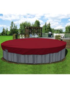 Coarbor 23' Winter Ground Pool Cover for 20' Above Ground Pools Waterproof Swimming Winter Pool Cover Red Winterizing Kit Above Ground Pool Winter Cover Tarp