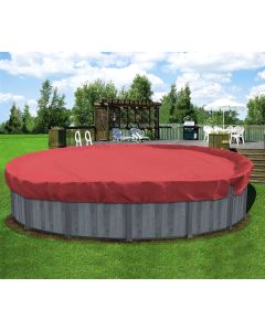 Coarbor 22' Winter Ground Pool Cover for 18' Above Ground Pools Swimming Winter Pool Cover Red Winterizing Kit Above Ground Pool Winter Cover Tarp
