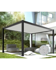 Coarbor 24'x40' Waterproof Sun Shade Sail Rectangle Straight Edge Awning Canopy Shade with Grommets for Pergola Patio Gazebo Backyard Block Direct Sunlight -Light Grey