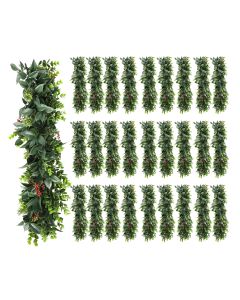 28 PCS Artificial Plant Vines Faux Plants Greenery Garland for Wedding Party Garden Home Kitchen Office Wall Decor Indoor Outdoor Decor, Green Red