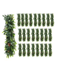 26 PCS Artificial Plant Vines Faux Plants Greenery Garland for Wedding Party Garden Home Kitchen Office Wall Decor Indoor Outdoor Decor, Green Red