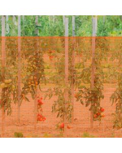 Coarbor Outdoor Backyard Garden Fence Animal Barrier Temporary Fencing for Dogs Rabbits Chickens Deck Netting Mesh 6'H x 99'L Orange