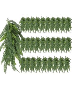 30 PCS Artificial Plant Vines Faux Plants Greenery Garland for Wedding Party Garden Home Kitchen Office Wall Decor Indoor Outdoor Decor, Fern Green