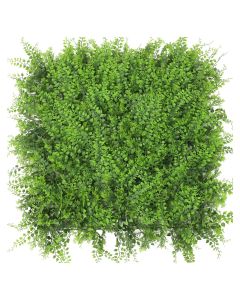 Coarbor 9 Packs 20" x 20" Artificial Fern with Cover Back Fence Panel Faux Ivy Fence Privacy Topiary Hedge Plant Fence Grass Wall Panels Backdrop for Balcony Patio Outdoor Indoor