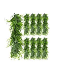 9 PCS Artificial Plant Vines Faux Plants Greenery Garland for Wedding Party Garden Home Kitchen Office Wall Decor Indoor Outdoor Decor, Ivy Green