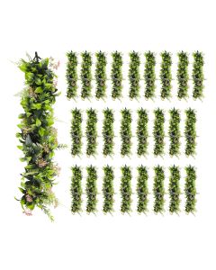 26 PCS Artificial Plant Vines Faux Plants Greenery Garland for Wedding Party Garden Home Kitchen Office Wall Decor Indoor Outdoor Decor, Green Pink