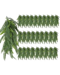 29 PCS Artificial Plant Vines Faux Plants Greenery Garland for Wedding Party Garden Home Kitchen Office Wall Decor Indoor Outdoor Decor, Fern Green