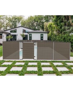 Coarbor Removable Privacy Fence for Inground Above Ground Pools Safety Temporary Privacy Fencing for Backyard Yard Deck Garden Patio 4’Hx16’L - Customizable with Size and Color