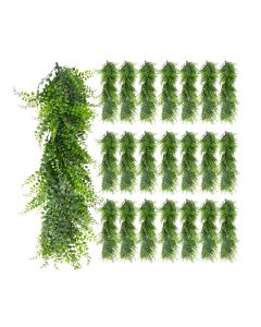 22 PCS Artificial Plant Vines Faux Plants Greenery Garland for Wedding Party Garden Home Kitchen Office Wall Decor Indoor Outdoor Decor, Ivy Green