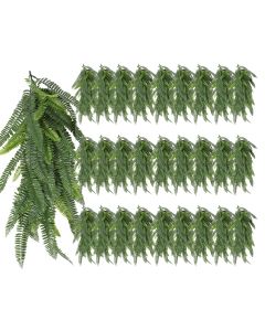 28 PCS Artificial Plant Vines Faux Plants Greenery Garland for Wedding Party Garden Home Kitchen Office Wall Decor Indoor Outdoor Decor, Fern Green